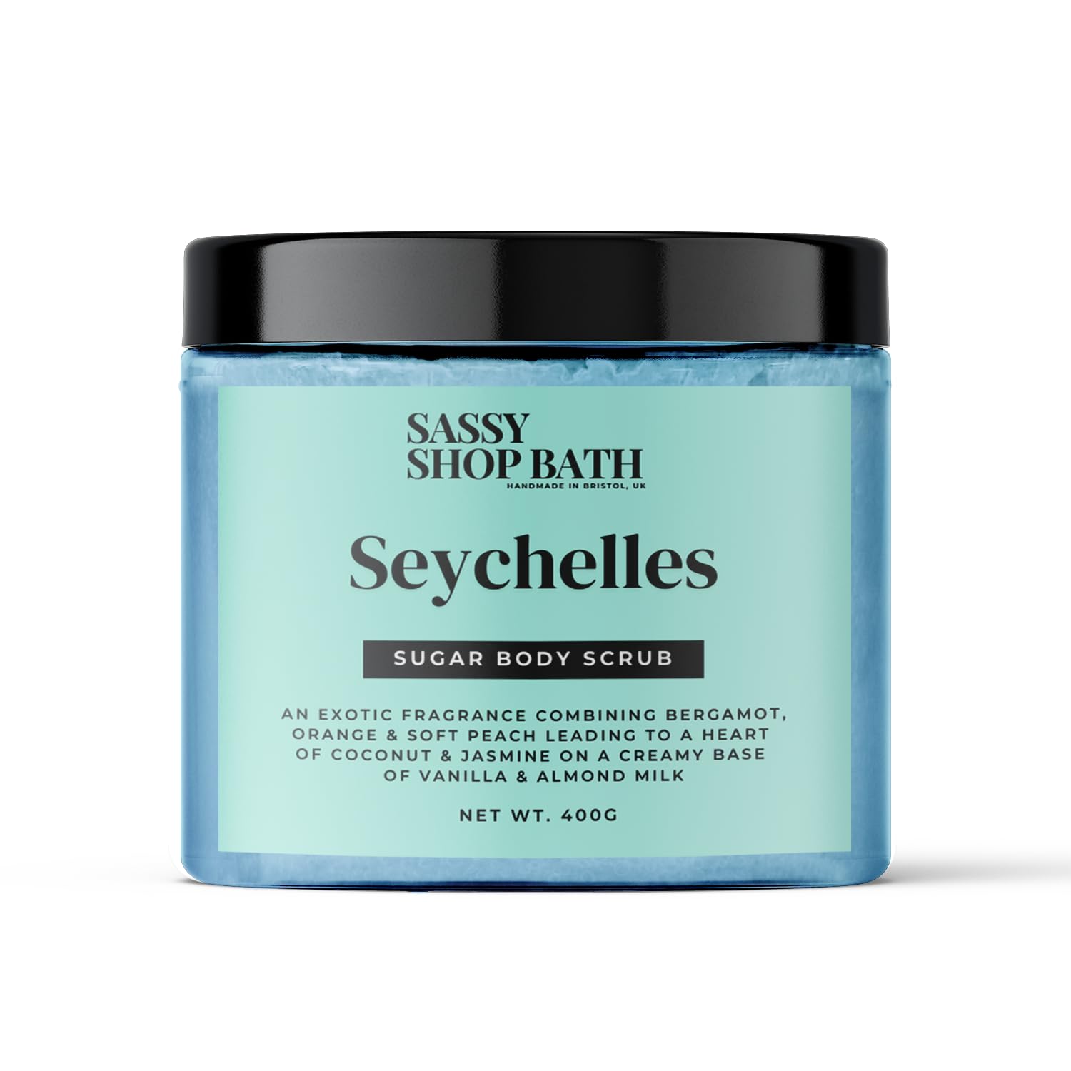 Sassy Scents Seychelles Sugar Body Scrub, 400 g (Pack of 1)