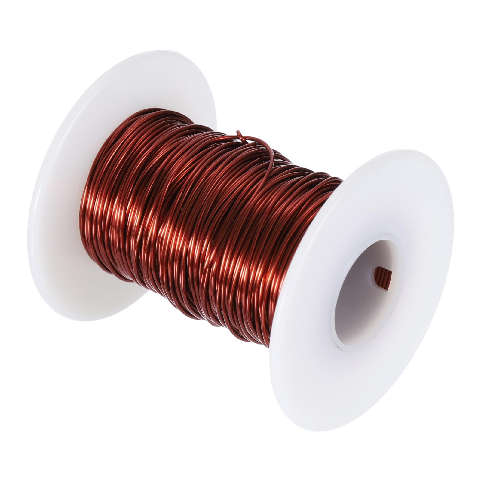 sourcing map Bobine de fil de cuivre émaillé de 0,8 mm - Bobine de fil de cuivre émaillé - 100 g - 130 ℃ - Pour transformateurs et inducteurs