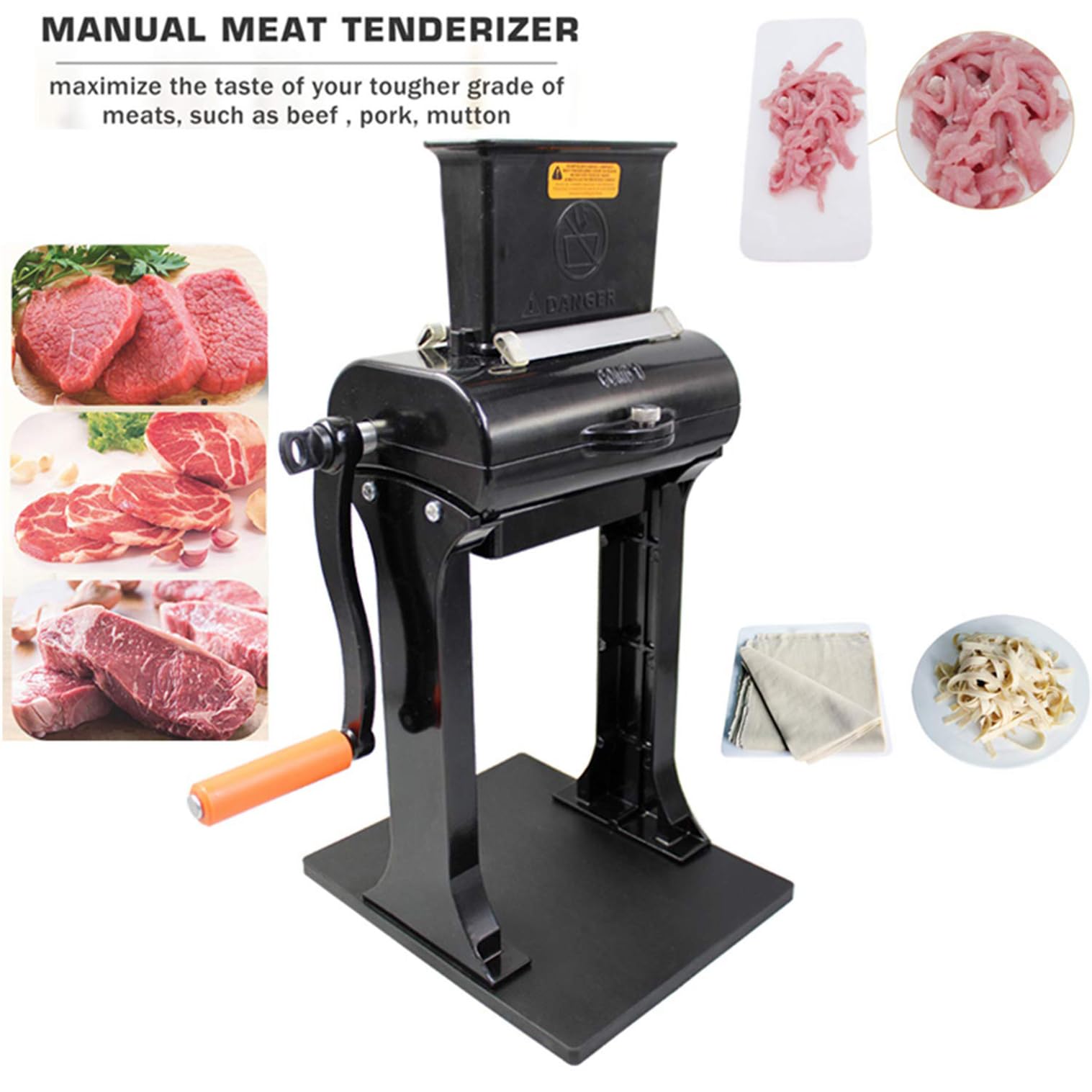 Robuster Fleischklopfer, manueller Steakflacher, für verbesserte Zartheit, leicht zu reinigen, für Rind, Huhn, Schweinefleisch