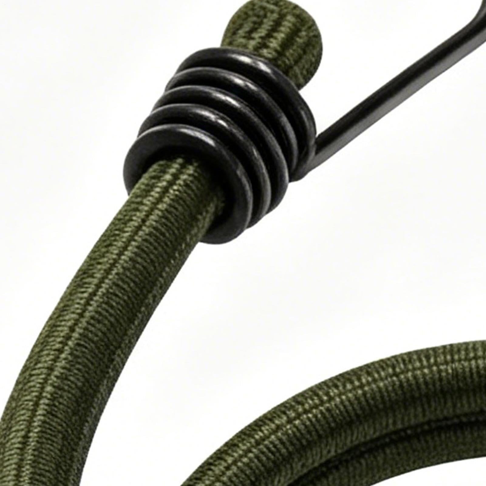 Corda Bungy 10 pezzi legacci elastici | 100cm Corde Bungy Resistenti Con Ganci per All'Aperto Moto Pesca Campeggio Rimorchio Bagagli Bici Attracco Sci Camion Kayak