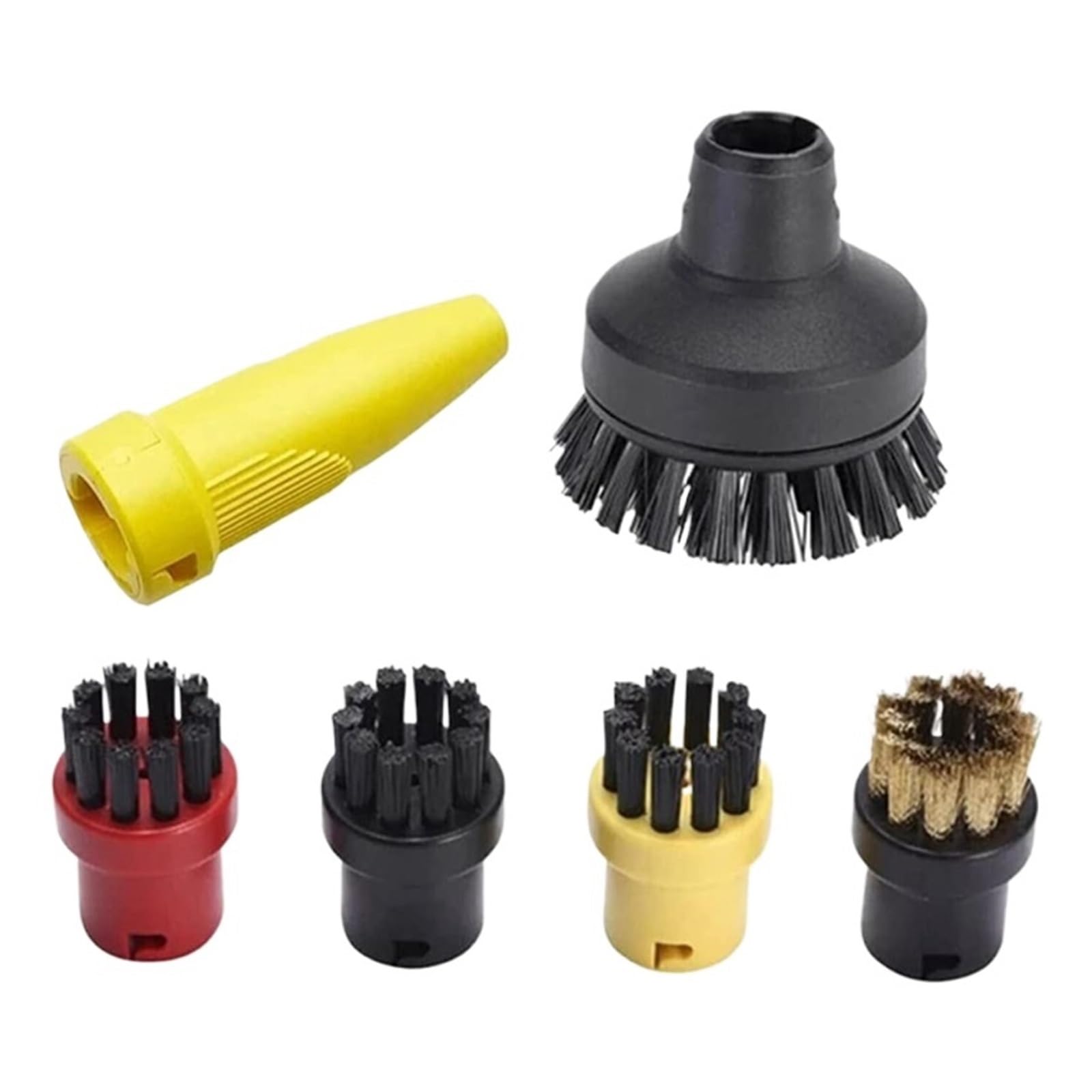 Kit de 6 Buses à Brosse Ronde for Nettoyeur Vapeur SC1 SC2 SC3 SC4