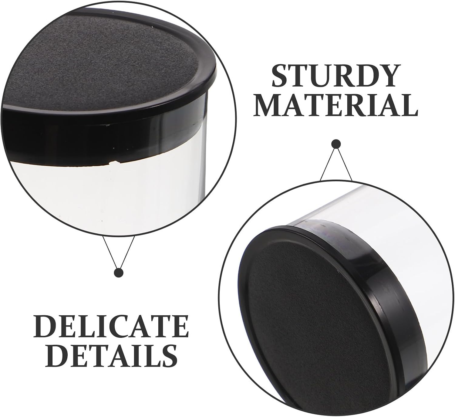 5pcs Golf Ball Display Case Plastic Dual Compartment Box image 3