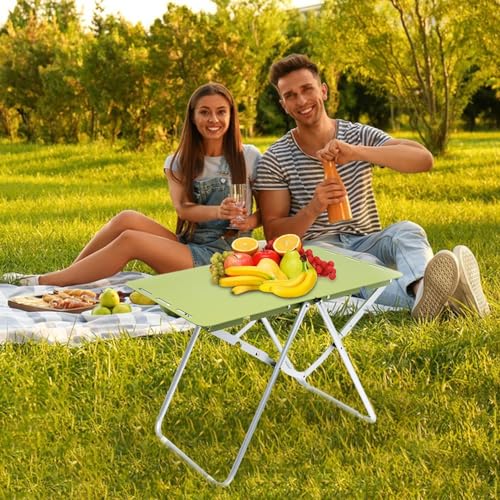 Table pliante d'extérieur portable en aluminium avec structure stable - 3