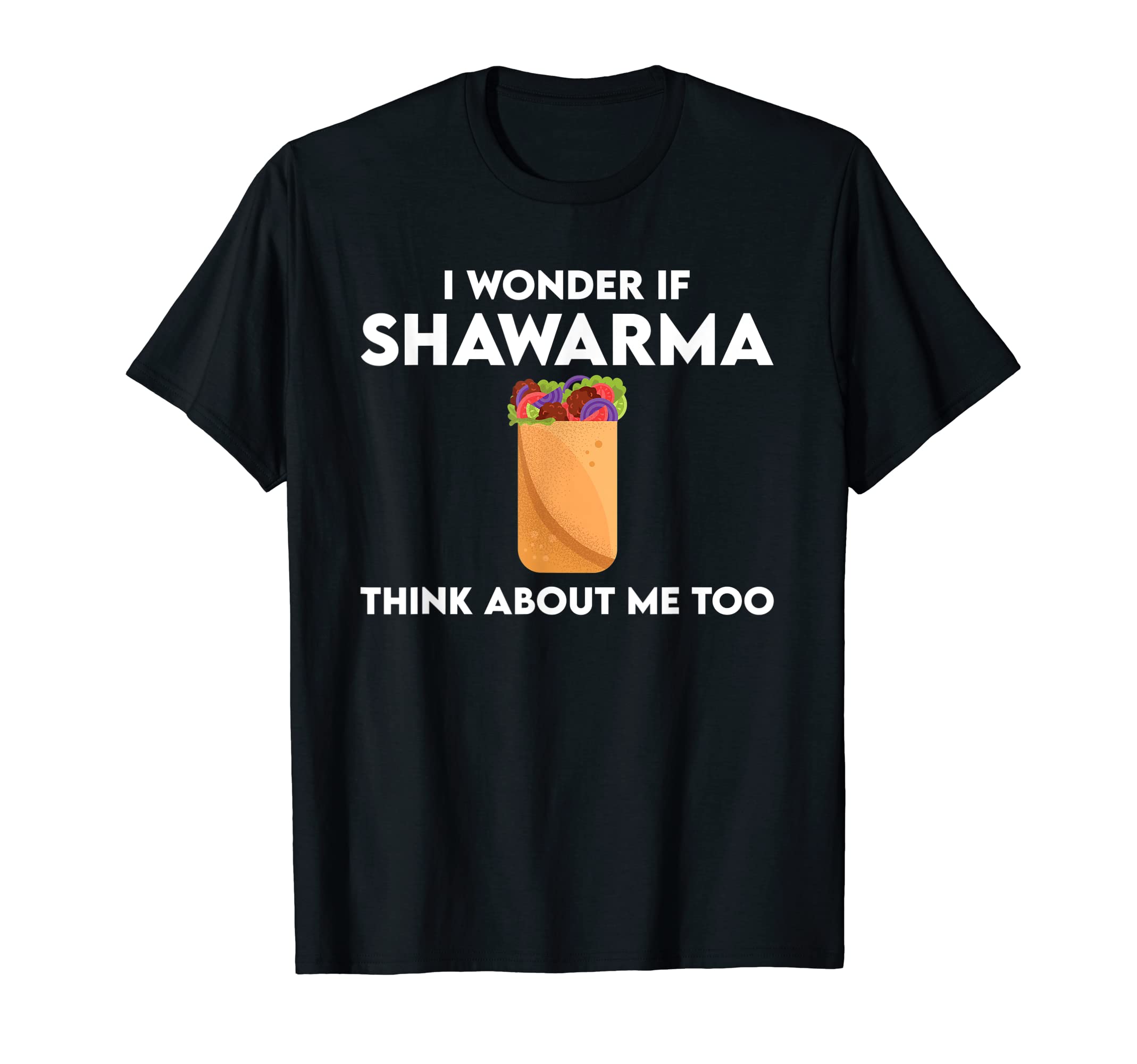 Middle East Street Food DesignFunny Shawarma Lover Outfit Arab Kebab Dish T-Shirt
