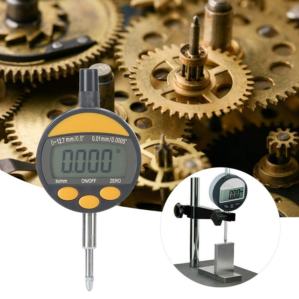 QANYEGN Electronic Digital Dial Indicator, 0.01mm Electronic Gauge, Digital Probe Indicator for Mechanical, Industrial, Laboratory