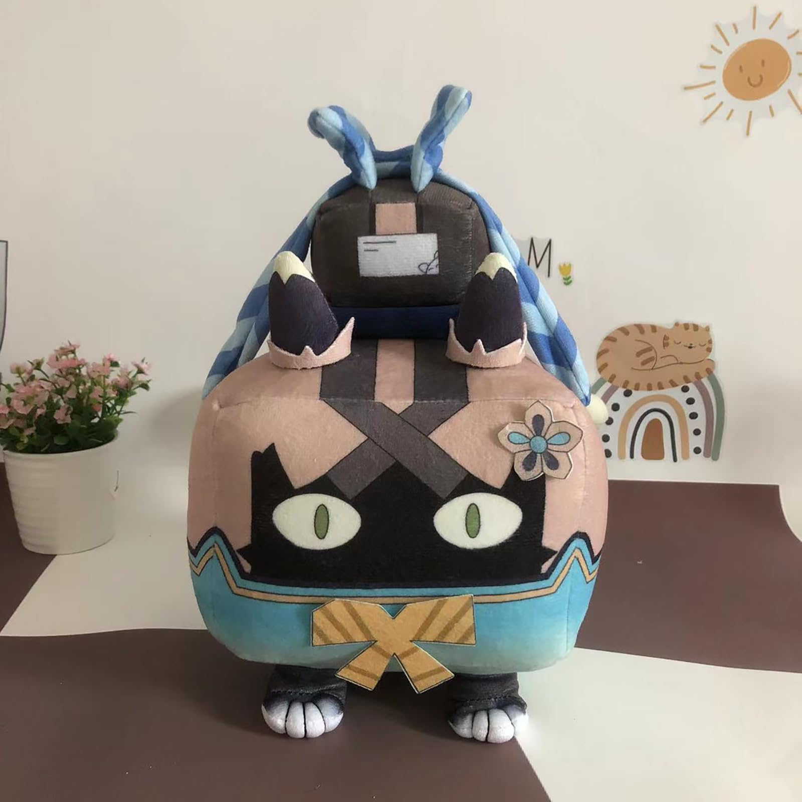 α1 原神 暖簾&段ボール 綺良々 スリーブ&プレイマット Amazon.co.jp: 原神 綺良々 ぬいぐるみ 抱き枕 30cm 猫箱 ダンボール
