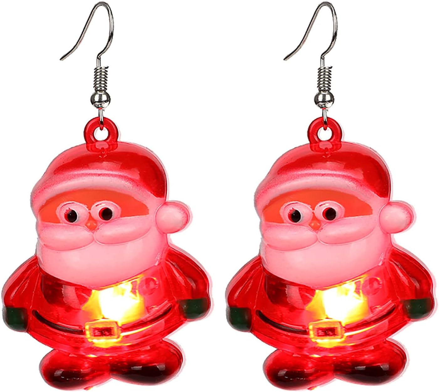 Orecchini Pendenti A Lampadina Di Natale | Gioielli Vacanze Colorati Con Strass | Regalo Donna - 2