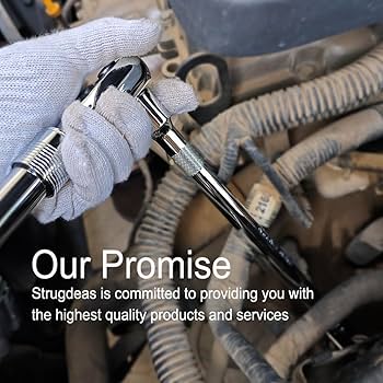 StrugDeas 4 Piece 1/2 Inch Drive Extension Bar Set, 1/2 Inch