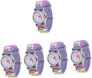 5Pcs Relógio De Desenho Animado Infantil Relógio De Silicone Relógio Infantil Relógio Bonito Menina Apresenta Relógio Para Meninas Relógio Infantil De Desenho Animado Relógio