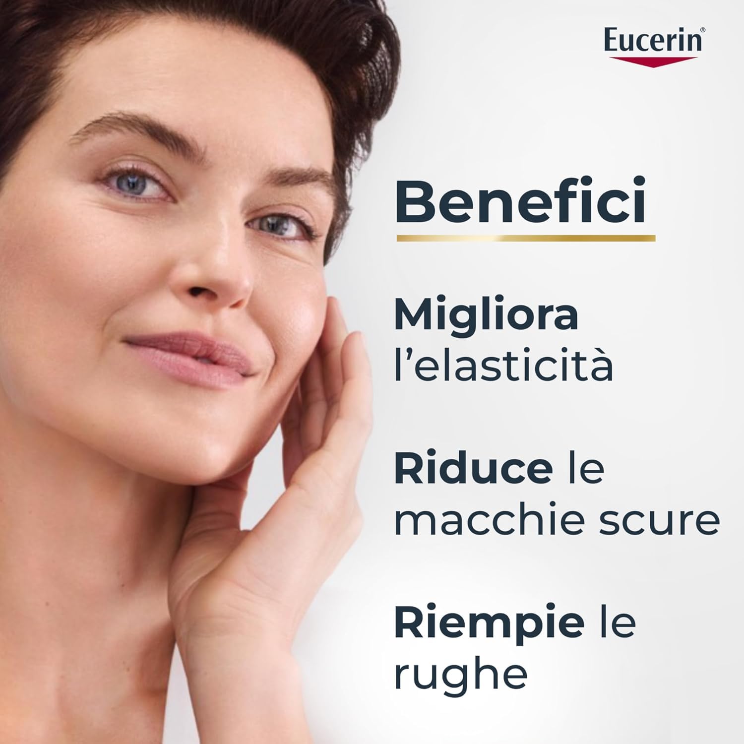 Eucerin Hyaluron-Filler + Elasticity Crema Giorno SPF 15 50 ml, Crema viso antimacchie e antirughe, Formula con Acido Ialuronico elasticizzante e Thiamidol per tutti i tipi di pelle