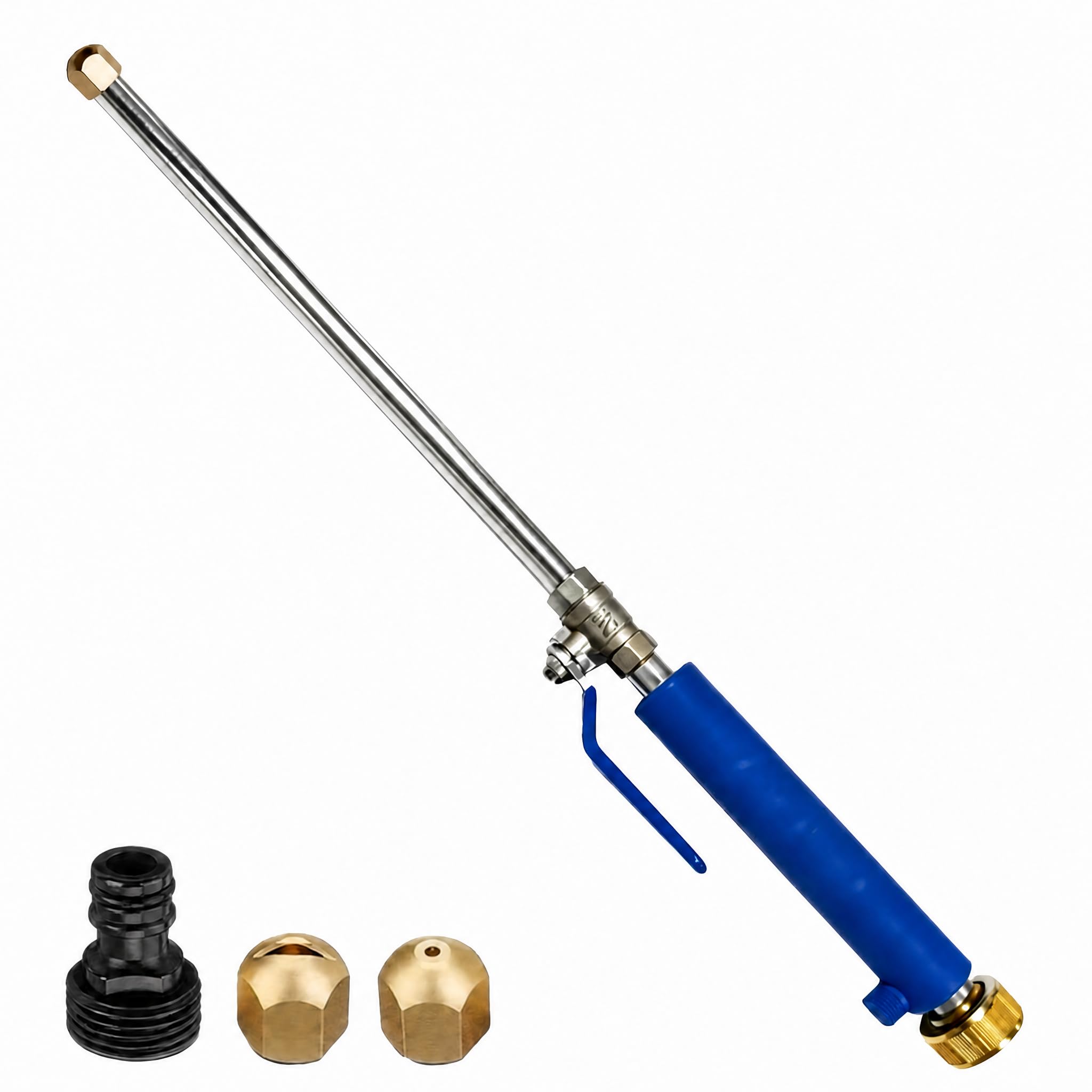 Lancia per Tubo Acqua, FainFun Pressure Washer, Pistola Acqua Alta Pressione, Getto d Acqua per Pulizia ad Alta Pressione, Pulitore ad Alta Pressione, Bacchetta Idropulitrice (Blu A)