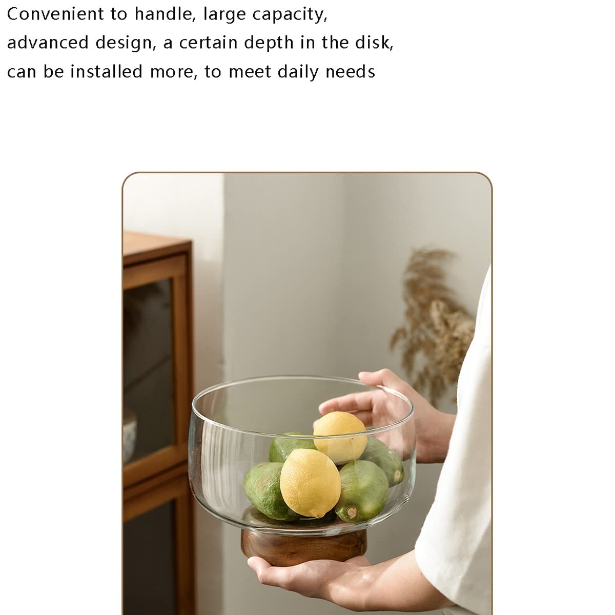 Fruitserveerschalen Glazen schalenset voor keukenvoorbereiding Glazen schalen voor dessert, snack, fruitnoten of dipschalen Grote capaciteit Tafelmiddenstukdecoratie