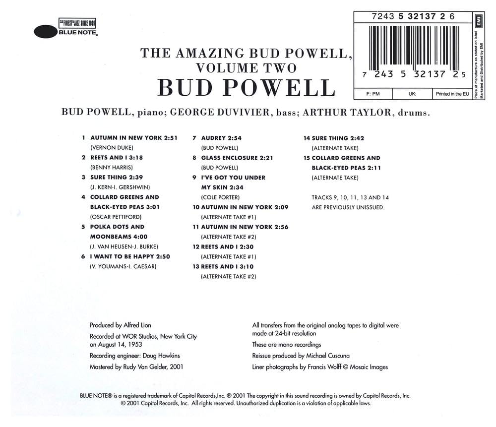 Bud Powell Vol 2 - RVG