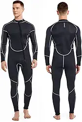 neoprene mergulho 1.5mm 3 mm Roupa de mergulho de uma peça Mangas compridas masculinas e femininas Zíper frontal Caiaque de mergulho com surf quente e frio