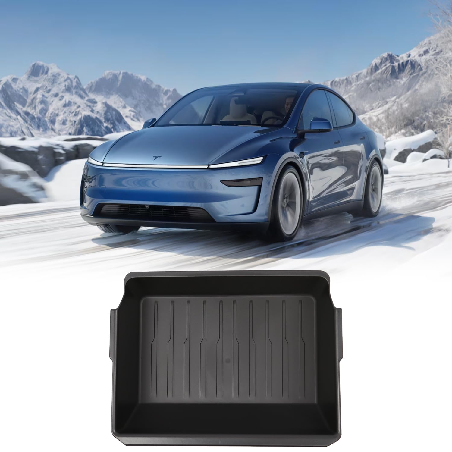 Photo 1 of GEEDAR Under Seat Storage Box Organizer for Tesla Model Y 2025 Refresh (Juniper) - Rear Section, New Model Y 2025 Hidden Storage Box, Washable Underseat Organizer Fit Tesla Model Y 2025 Accessories