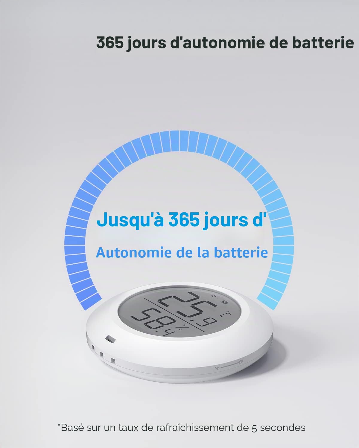 EZVIZ T51C Thermomètre Hygromètre Numérique Intérieur, Moniteur de Température et Humidimètre, Compatible avec la Centrale A3