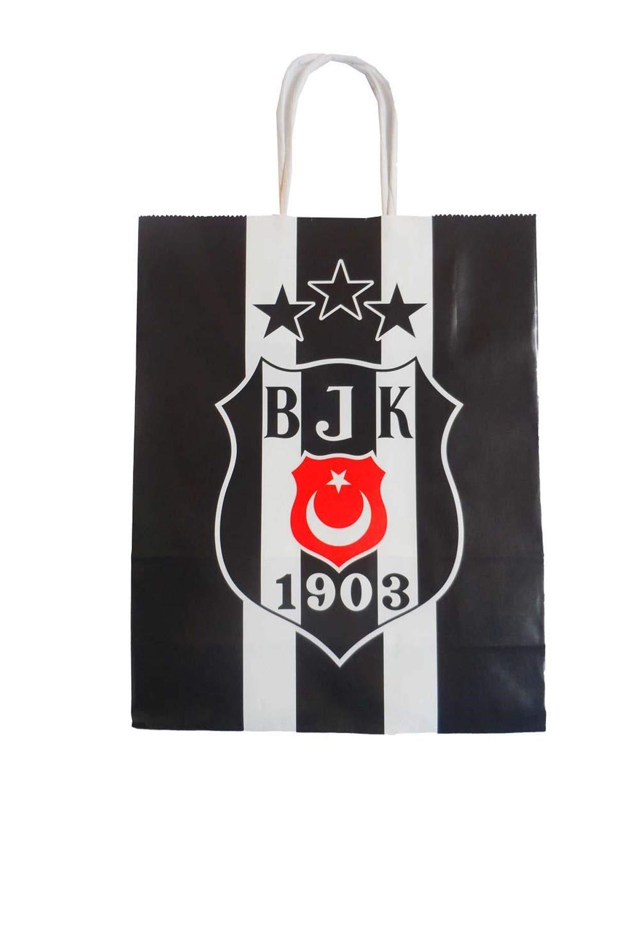 Besiktas IstanbulBesiktas Istanbul Licensed Kraft Gift Bag 18 x 8 x 24 cm Pack of 12