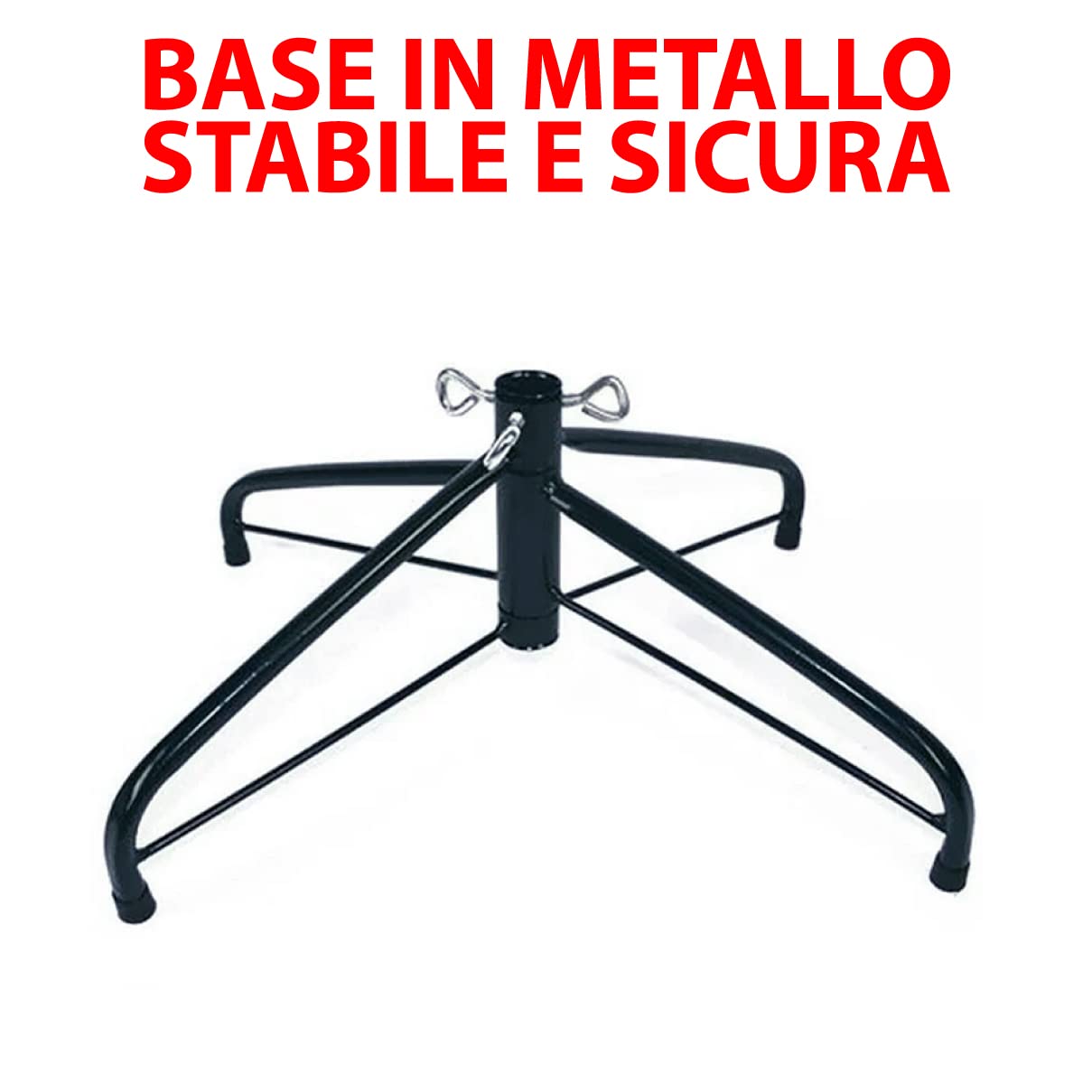 Albero Di Natale 240 Cm Con Sacca Effetto Reale 1516 Rami Foltissimo Molto Folto Rami A Gancio Base A Croce Sicura In Metallo Doppia Foglia Colorata In PVC Abete Natalizio (240 Cm, 1516 Rami)