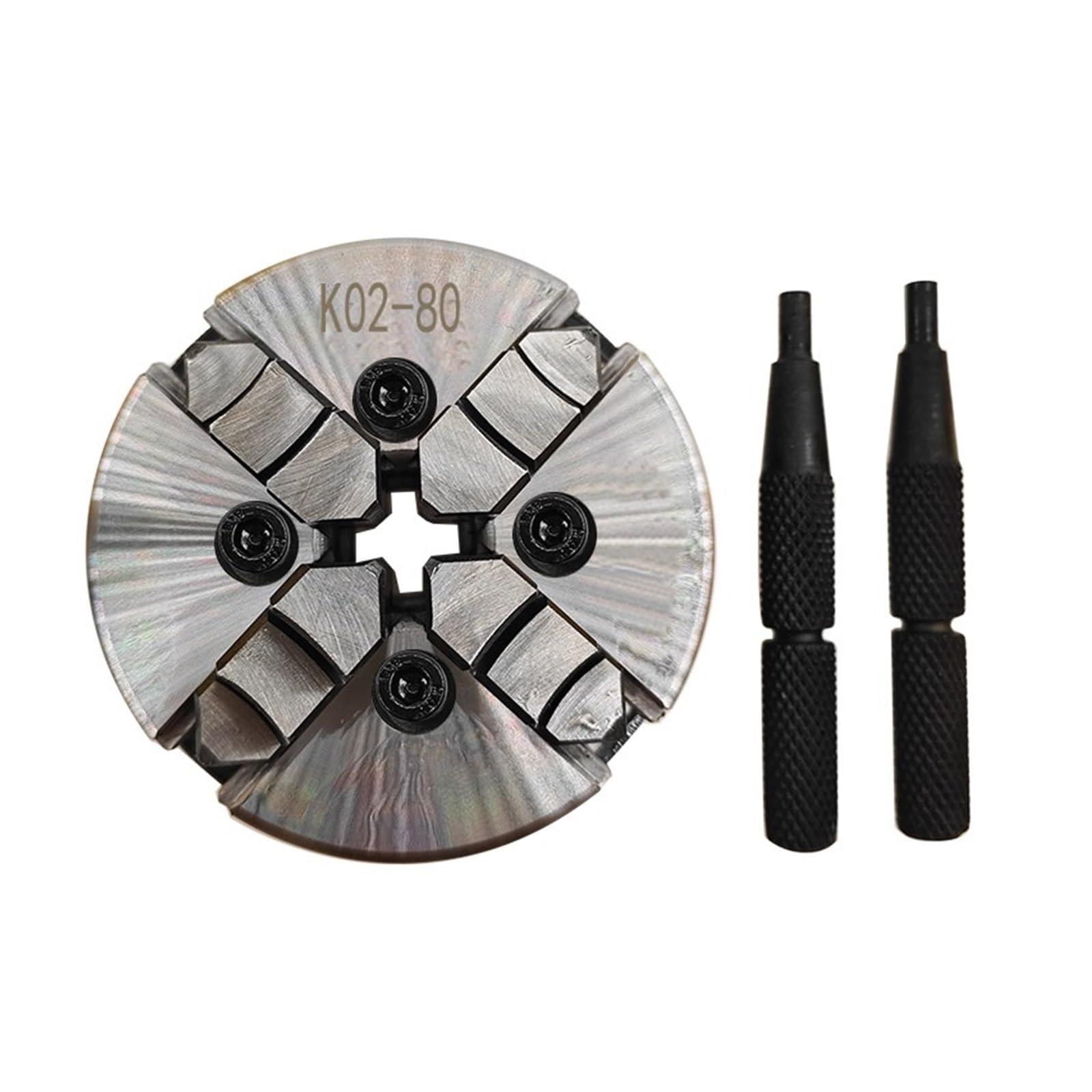K01-50/63/80 Mini 3-Jaw Self-Centering Lathe Chuck Woodworking Hand Tool(K02-80B)