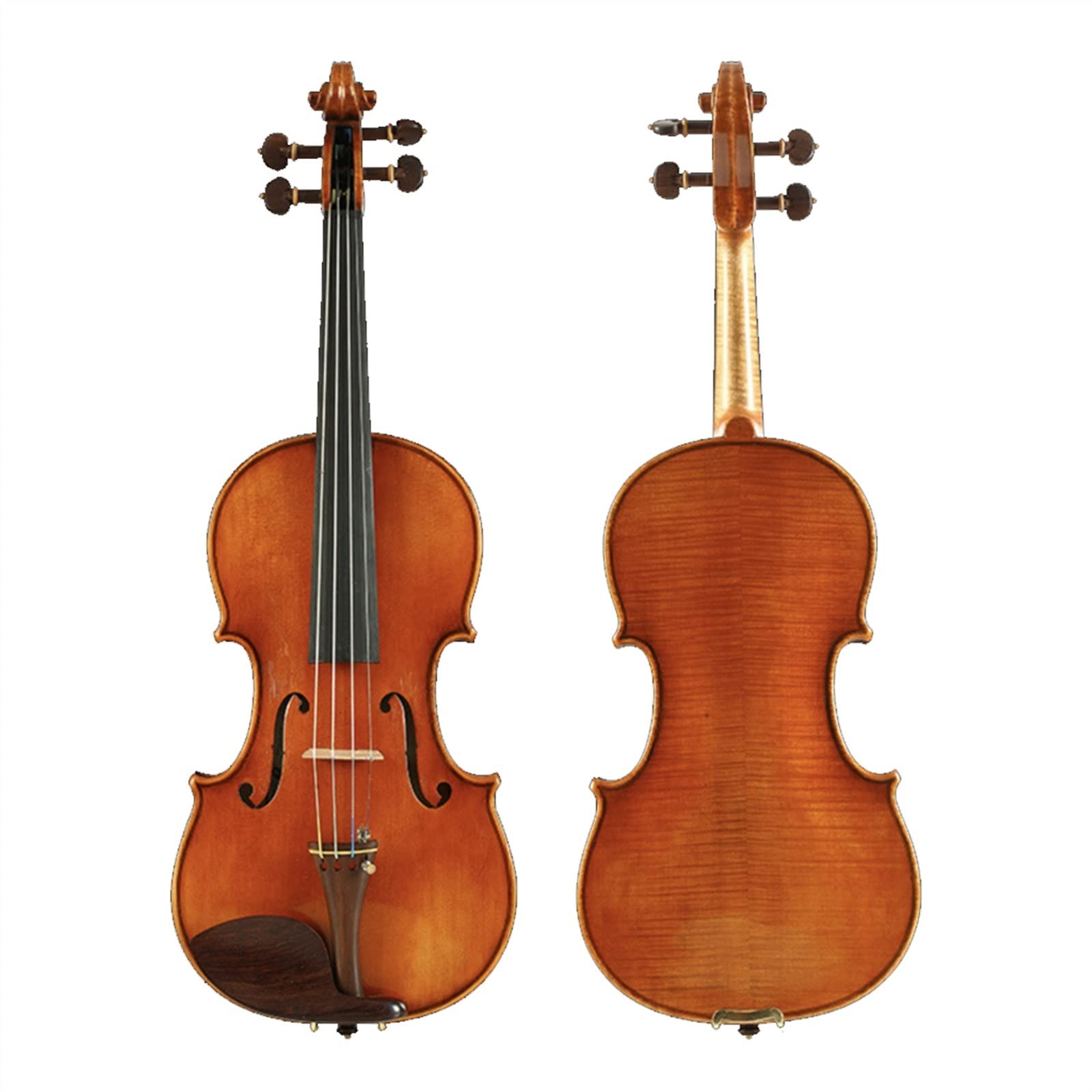 Erwachsene violine Handgefertigte Geige Aus Europäischer Fichte, Zweiteilig, Geflammter Ahorn, Fiddle-Saiteninstrumenten-Set professionelles Violine (Color : 1/2)