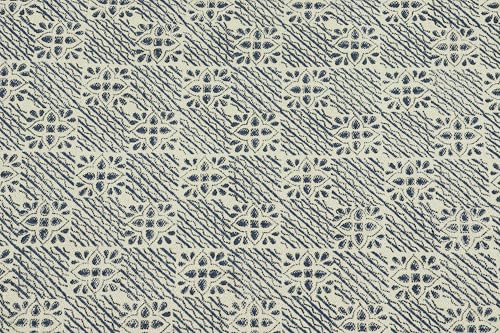 Chemin de table Kilim bleu et beige en coton véritable - 8