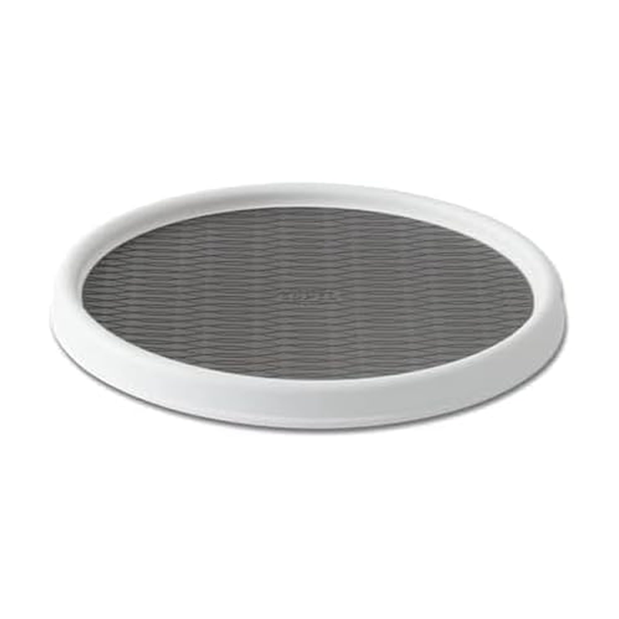 Copco Basics Non-Skid Pantry Cabinet Lazy Susan Turntable, 12-Inch, White/Gray, 1 Count (Pack of 1)