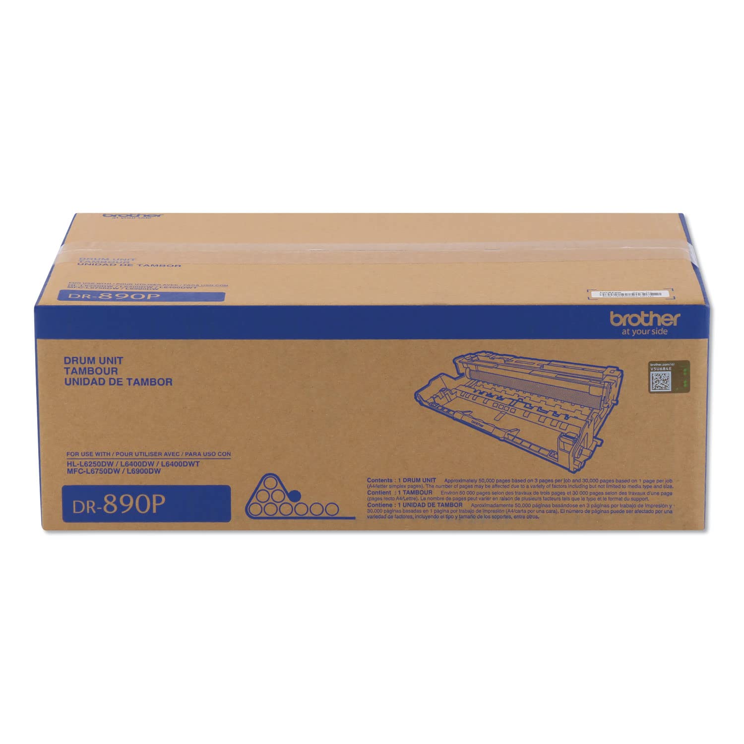 Unità Tamburo Brother DR890P – 50.000 Pagine – Ricambio Originale Per HL-L6400, MFC-L6900