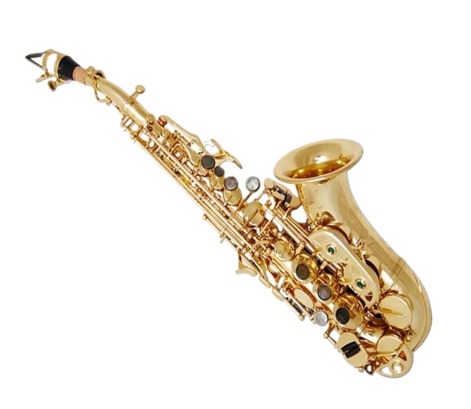 Sassofono Professionale Sassofono soprano curvo Sib Strumento musicale Sassofono per adulti Prestazioni di livello professionale