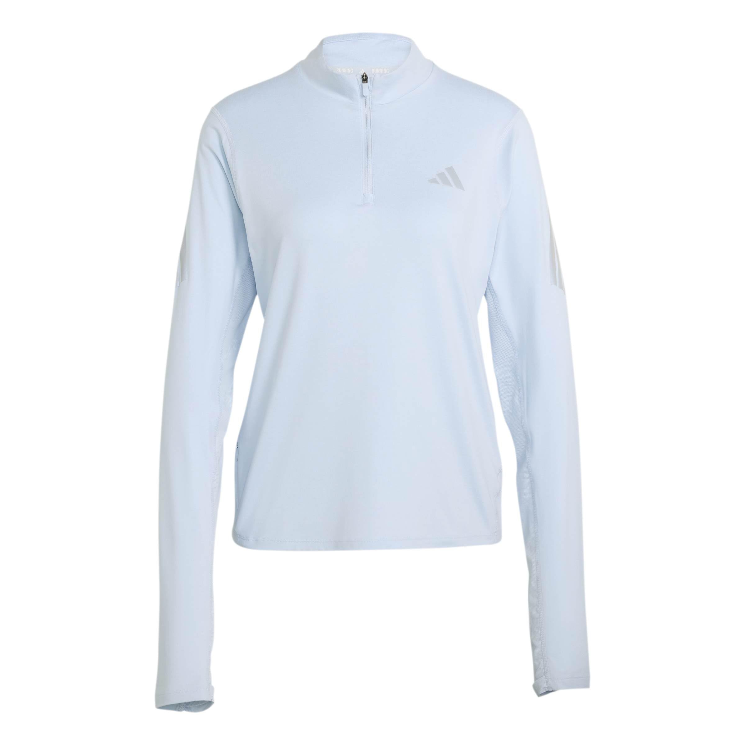 adidas Women's ADI365 Running Iconic Half Zip, Crystal Sky, M