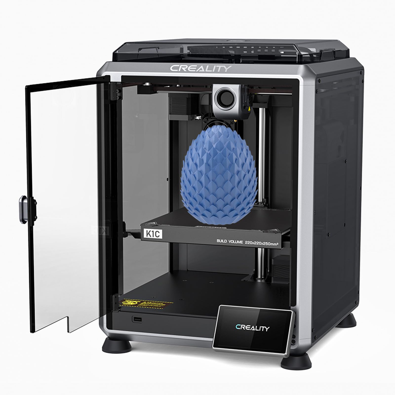 Imprimante 3D Creality K1C - Vitesse 600mm/s - Nivellement Auto - Caméra AI - Compatible Fibre Carbone