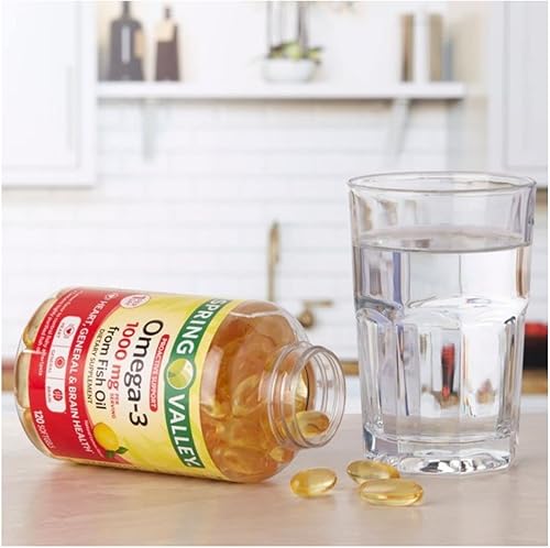 Miniatura 2 de STS Home Spring Valley Omega-3 de aceite de pescado 1000 mg imán de nevera de 120 unidades