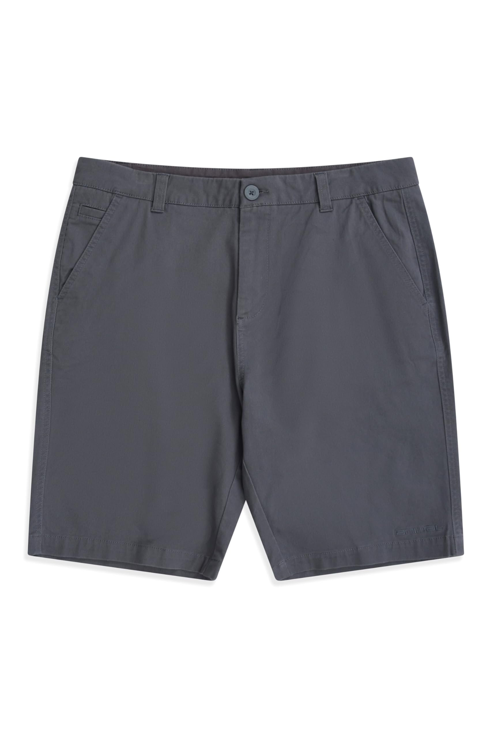 Animal Men's Charcoal Westbay Chino Shorts - Lightweight & Breathable Bottoms In Stretch Cotton With Lots Of Pockets - Spring Summer Beach, Holiday & Outdoors W38