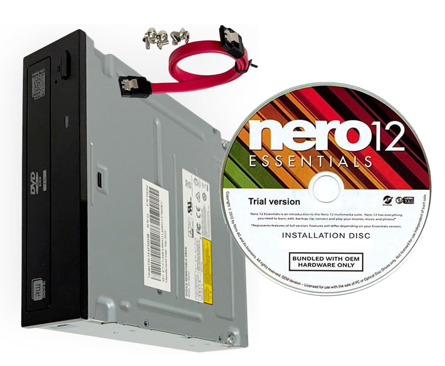 Lite-On 24X SATA Internal DVD+/-RW Drive Optical Drive IHAS124-14