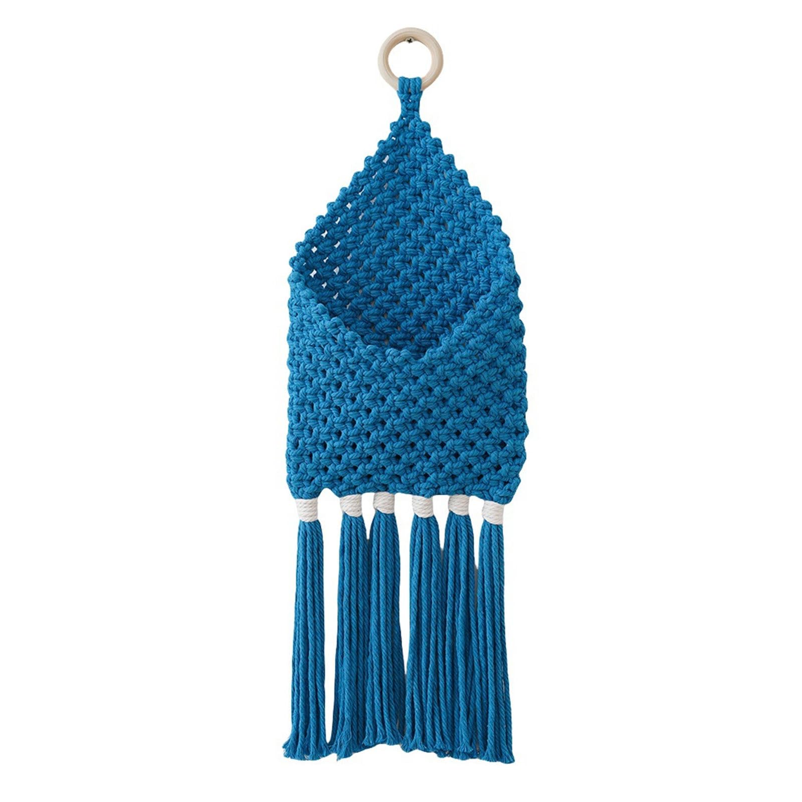 APGLSXY Macrames Wall Hanging Handwoven Basket Organizers with Tassels for Farmhouses Bedroom Nursery Weddings Party Decors Farmhouses Decors