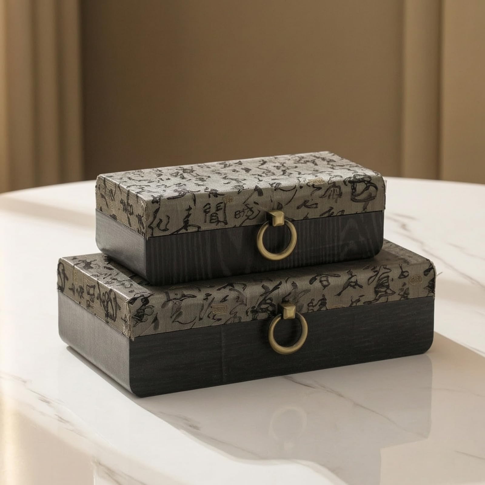 2 Piezas Cajas con Tapa Resistente Cajas Organizadoras Reutilizable Caja con Tapa para Estanterías