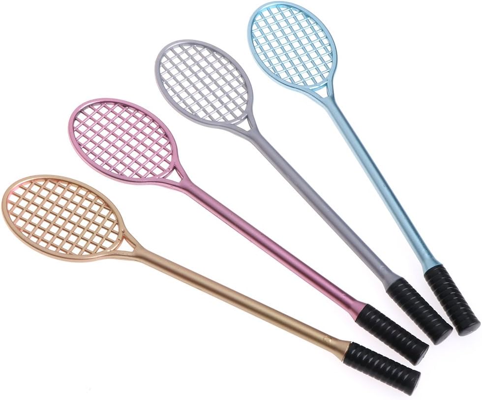 Qiuxiaoaa Children Toys, Mini Badminton Racket Slime Form Crystal Soil Kit Play With Slime Gel Pen Colors Randomly