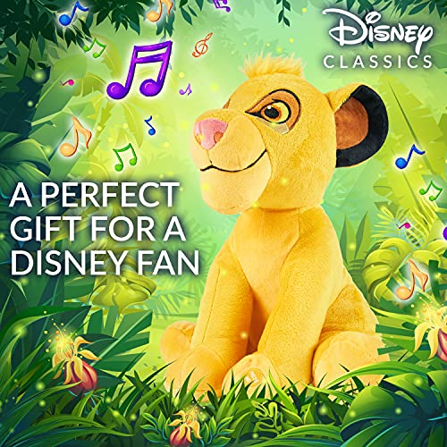 Disney Kuscheltier mit Sound, Stitch Plüschtier, Dumbo Kuscheltier, Simba Kuscheltier (Yellow Simba)