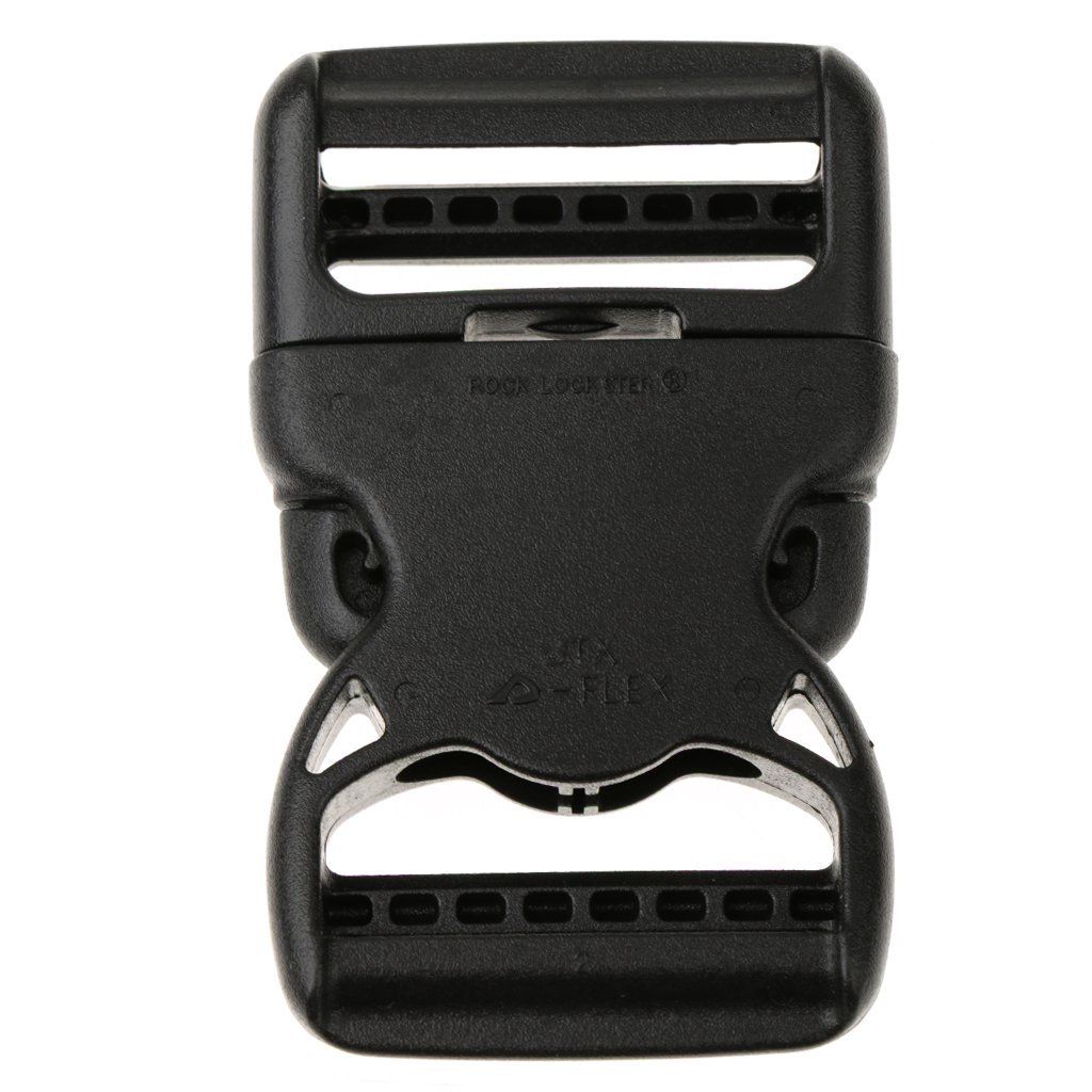 Inzopo Black Plastic Side Release Buckle Buckles 50/38Mm - Fastenings/Webbing/Paracord 38Mm