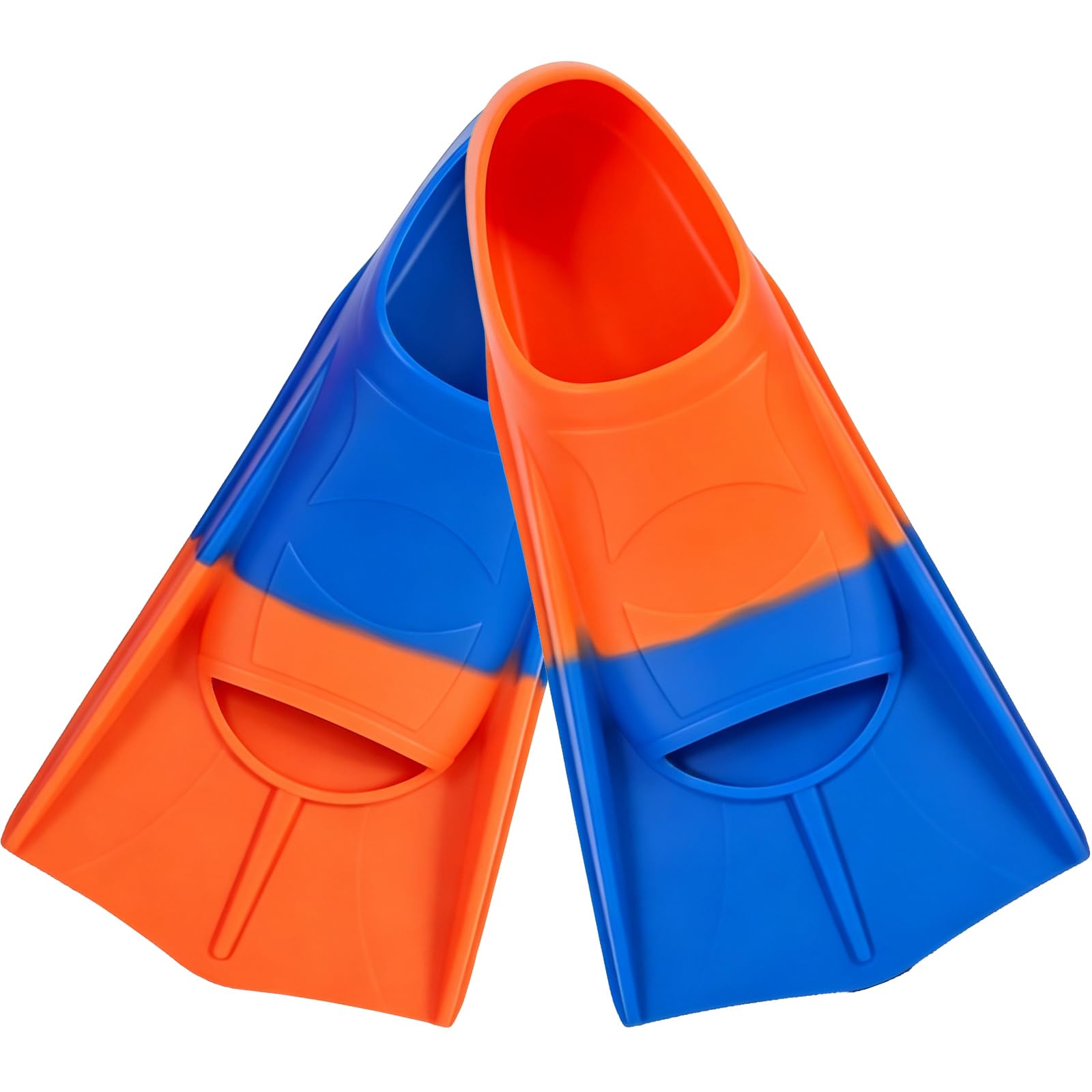 Pinne da nuoto corte per bambini, pinne per allenamento sul giro, per