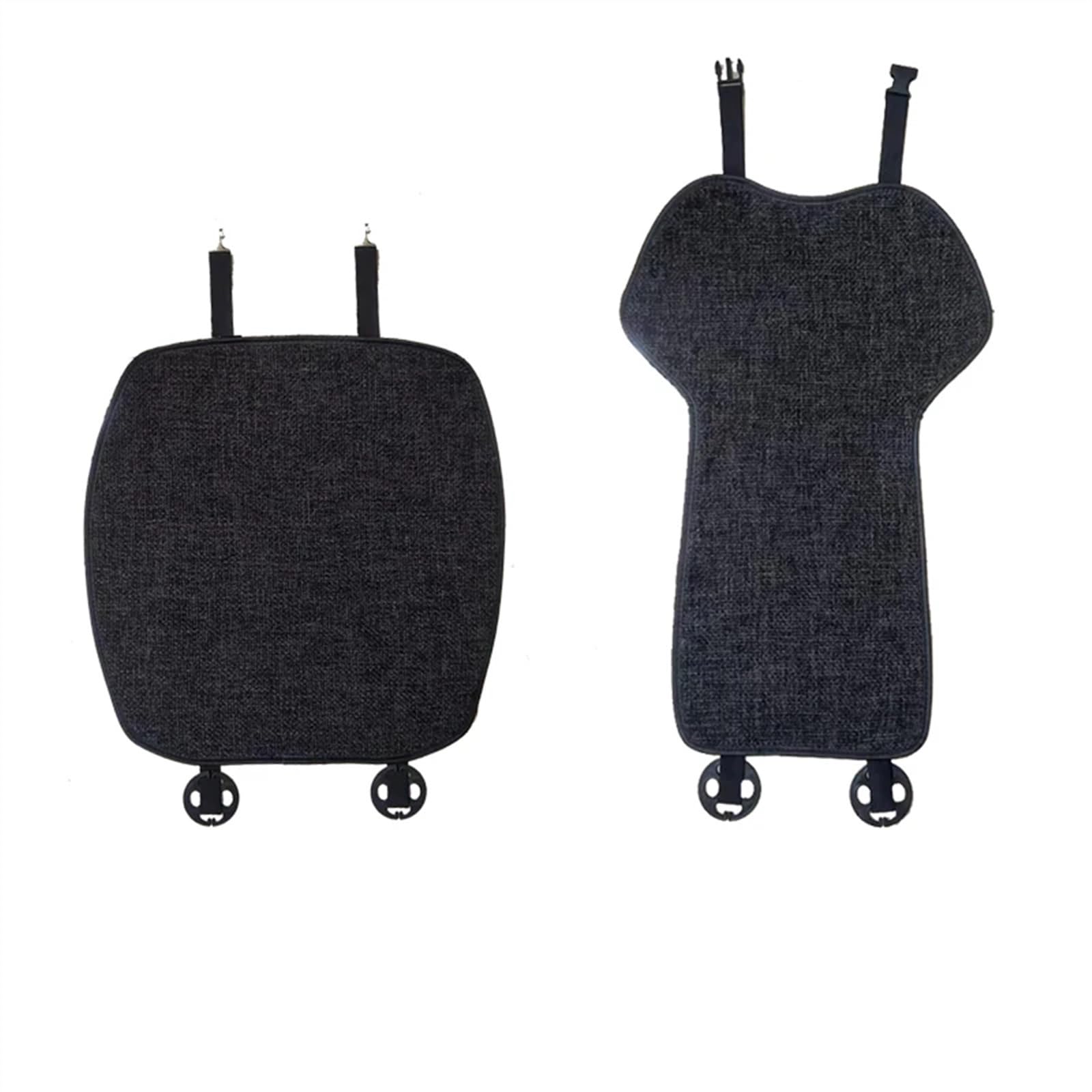 Funda Asientos Coche Funda de Asiento Cojín antisuciedad Antipatadas Blanco Negro Personalizado Transpirable Interior Decorativo Accesorios Coche(Flax 022b)