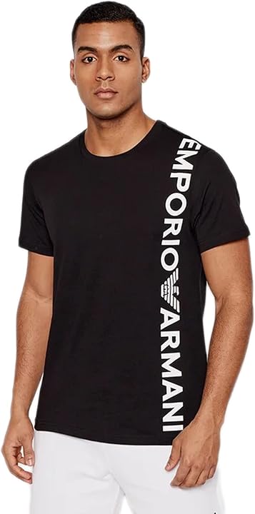 Emporio armani crew neck t-shirt logoband uomo