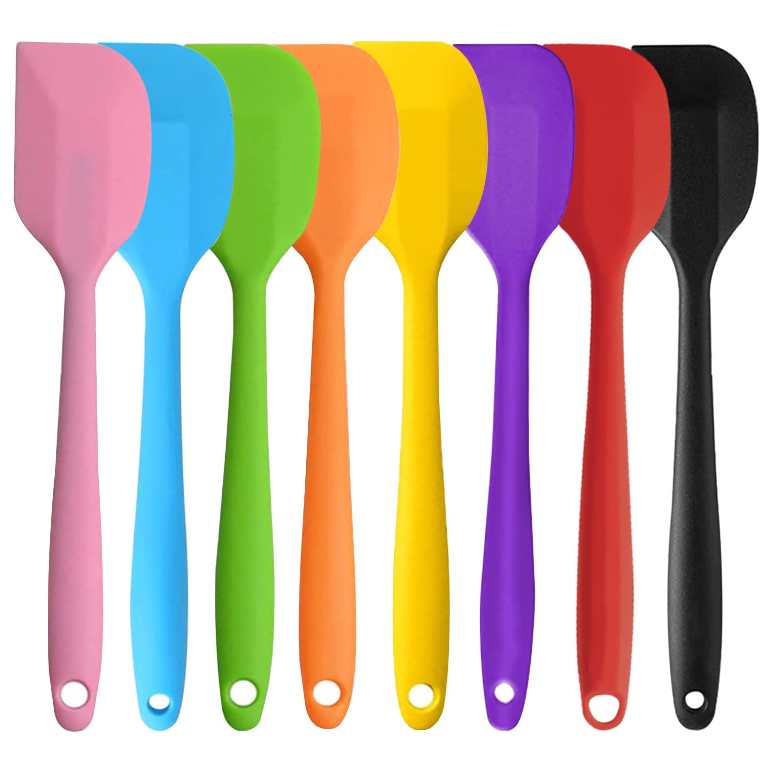 Espátula De Goma Morada Para Uso En Cocina, Espátulas De Silicona De 10.8 Pulgadas Para Cocinar, Resistentes Al Calor, Espátula De Cocina Pequeña Flexible Para Cocina, Utensilios De Cocina