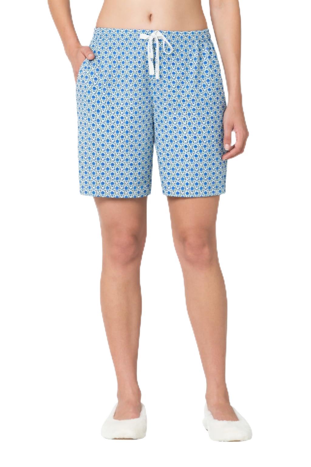 Women’s Cotton Lounge Shorts | Lightweight | Breathable Cotton | Relaxed fit | Printed | Comfortable Everyday Wear | Style 55501
