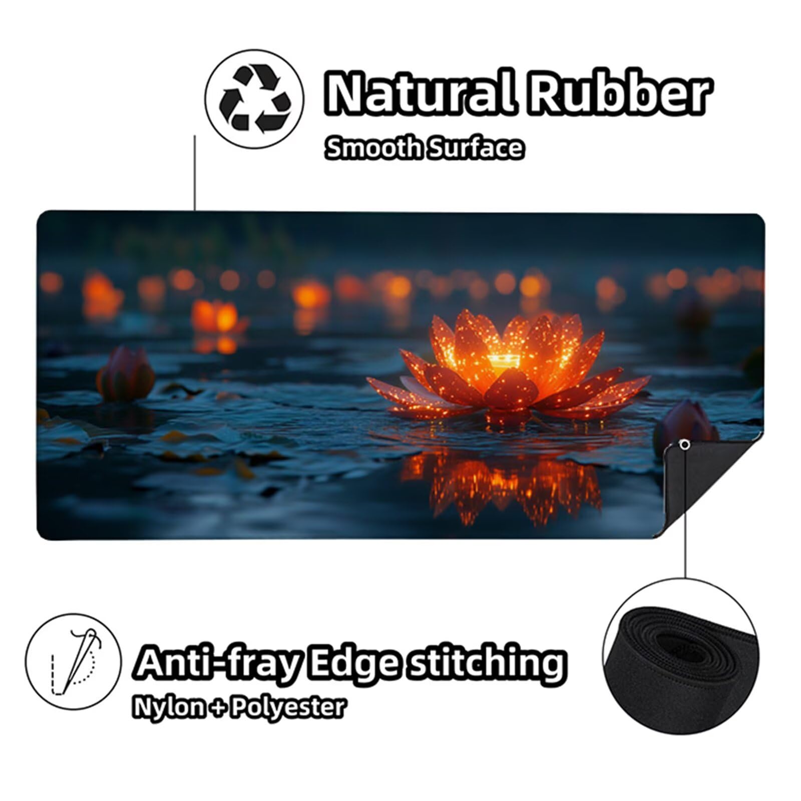 Podkładka pod mysz Biurko Czerwona Podkładka Pod Mysz XXL 1600x800x3mm, Podkładka Pod Myszkę Do Gry Kwiat, Poprawia Dokładność I Prędkość, Wodoodporna Podkładka Na Biurko Dla Graczy Akcesoria Do Gry