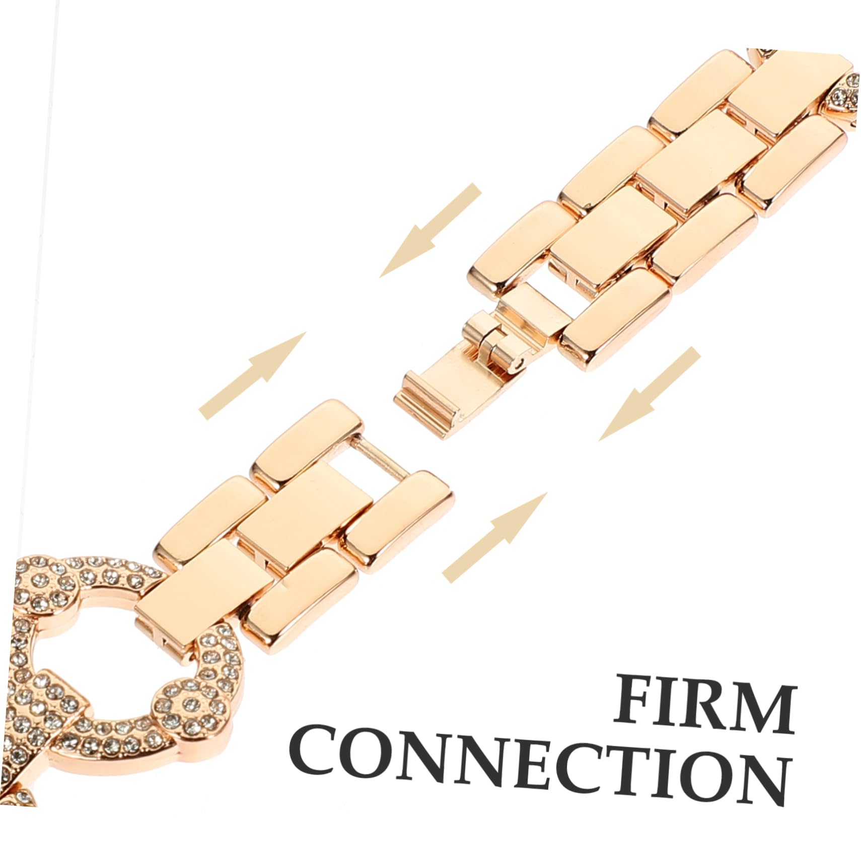 Hemobllo 2stücke Metall-armband Mit Strass Für Watch Verstellbar Elegantes Design Aus Langlebigem Leicht Zu Montieren Für Besondere Anlässe