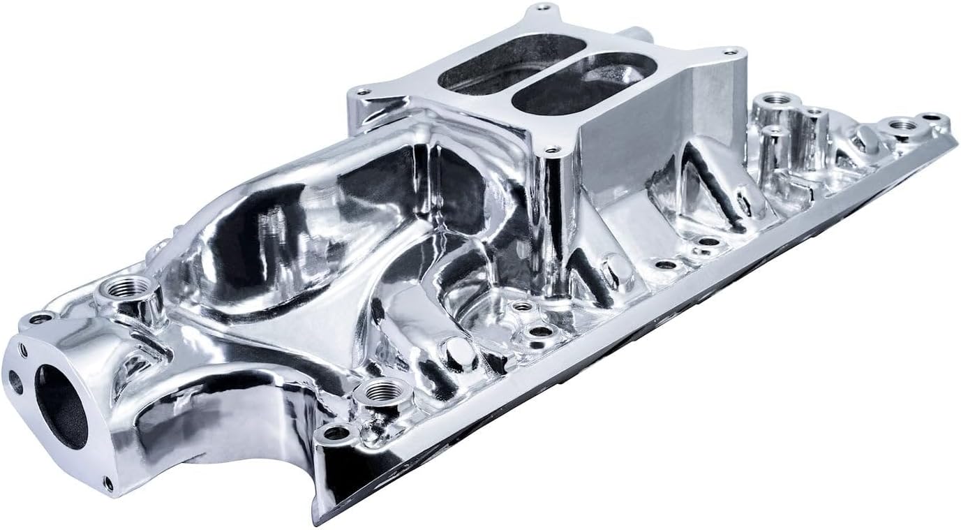 54000 Polished Typhoon Intake Manifold for Small Block Ford