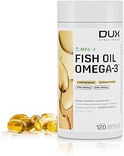 DUX Óleo de Peixe Ômega 3 - Óleo de Peixe - 120 Cápsulas