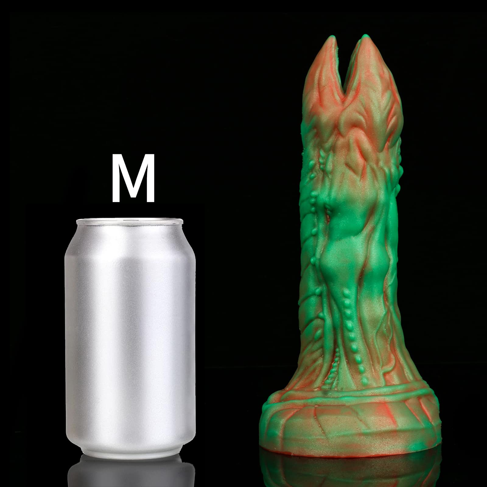 Set of 3, Nothosaur Big OGG 2 inch (5cm) Handmade Platinum Silicone Egg Waterproof Fantasy Stimulator Squishy Eggs for Ovipositors - Random Color: M Rainforest Green