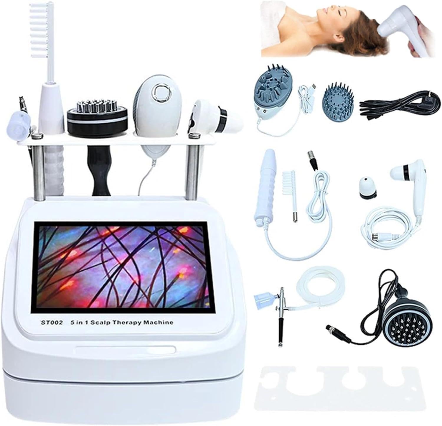 Analizzatore Multifunzione 5-in-1 Per Cuoio Capelluto E Capelli, Per Saloni