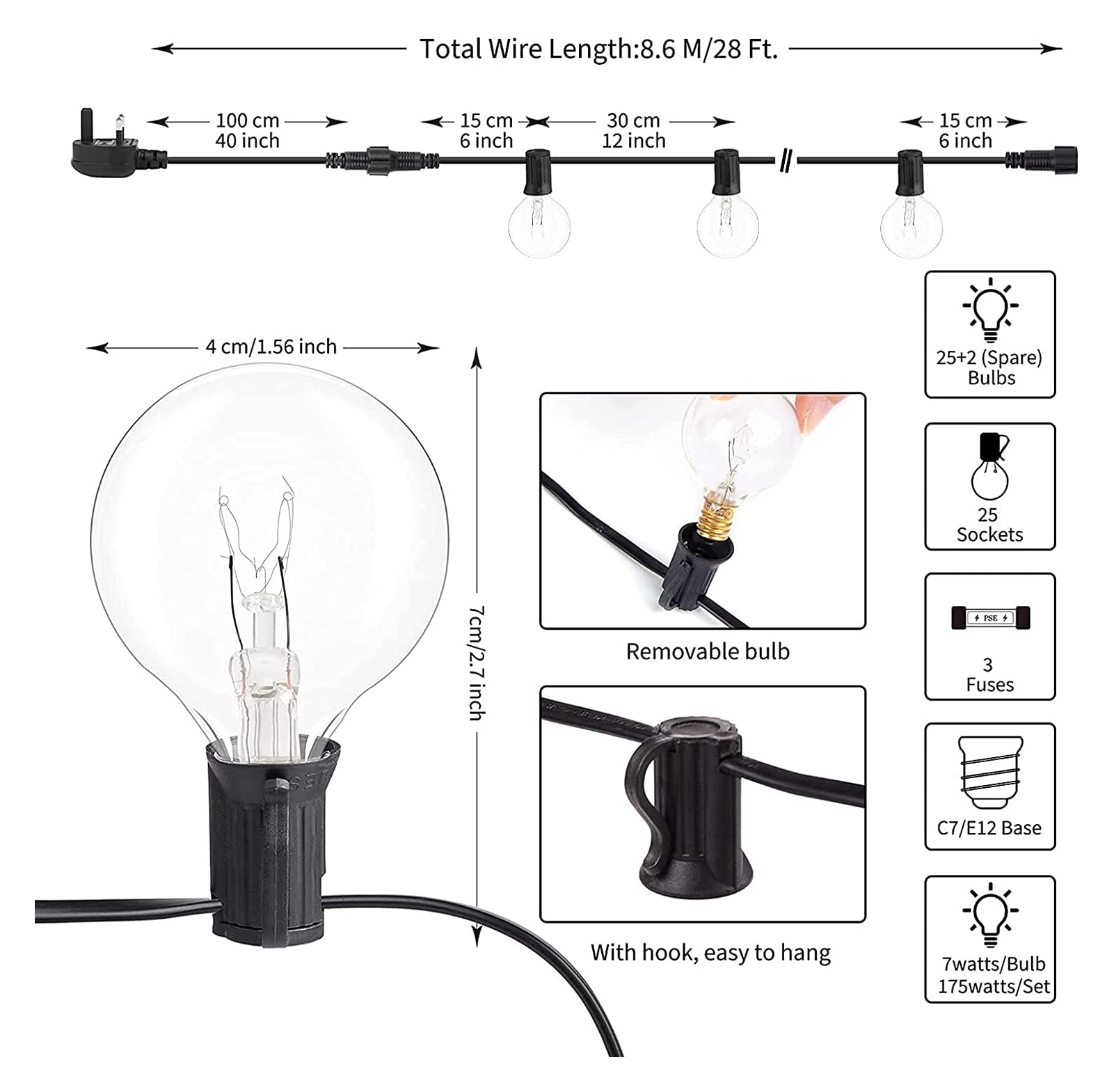 LEDYA Luci di Natale da Esterno, 17M 480 LED Tenda Luminosa Esterna con